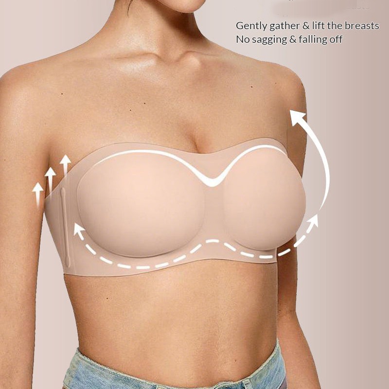 Женский бюстгальтер без бретел – обзор и цена Plunge Bra Push Up